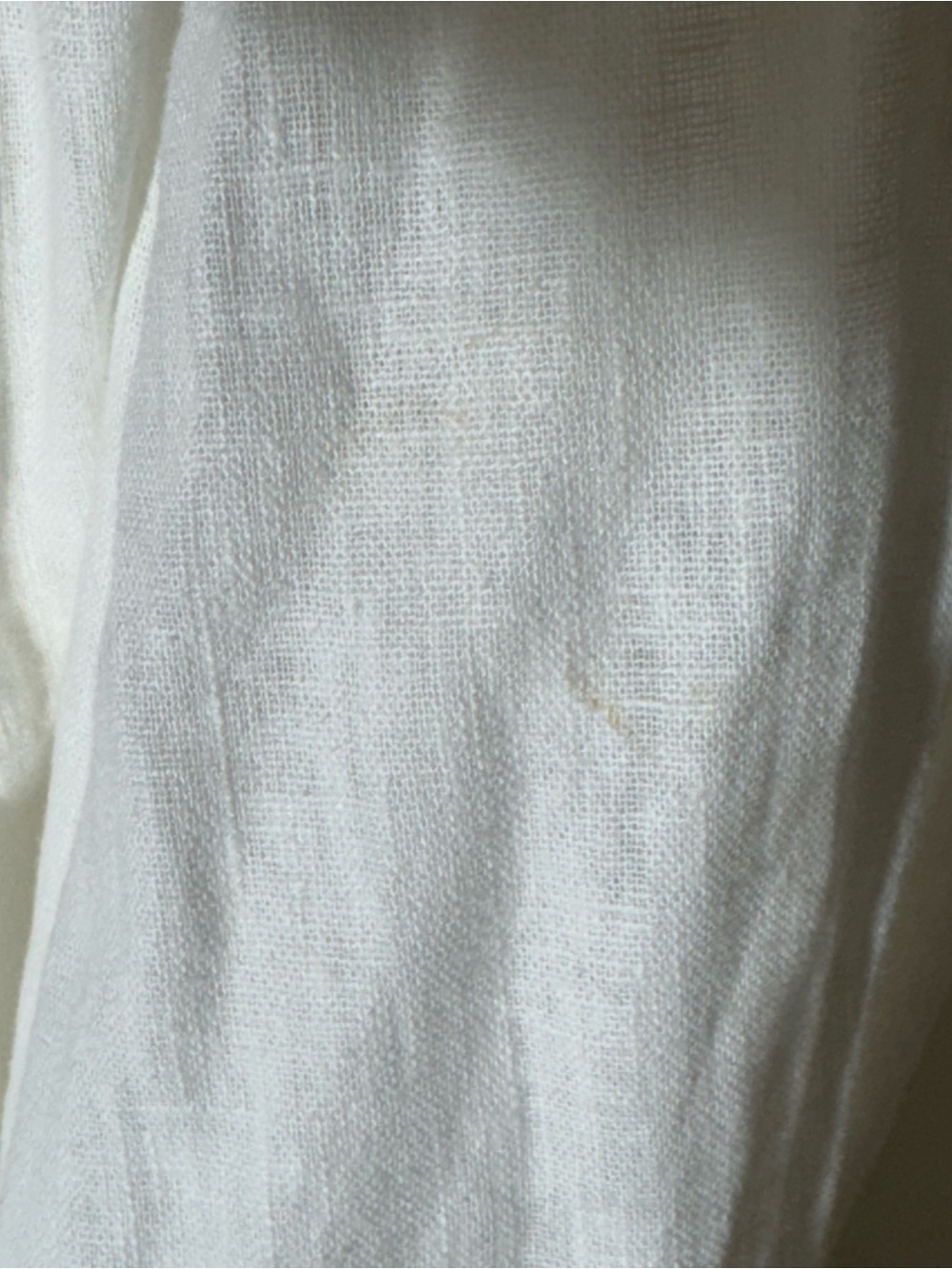 NWT Abercrombie & Fitch White Linen Blend Midi Shirt Dress Size M - Picture 11 of 11